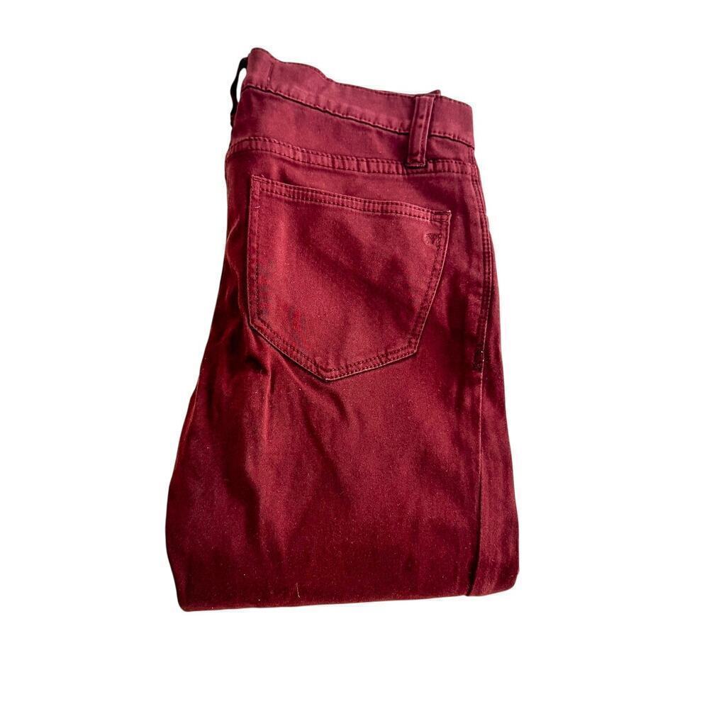 Madewell Skinny Skinny Burgundy Denim Jeans Colored Pants Size 24